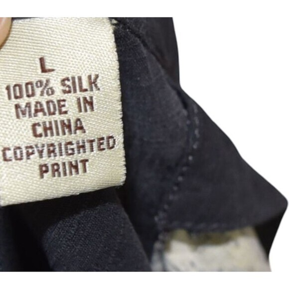 Vintage Tommy Bahama Hawaiian Shirt 100% Silk Men XL Palms Hibiscus Short Sleeve - Picture 8 of 8